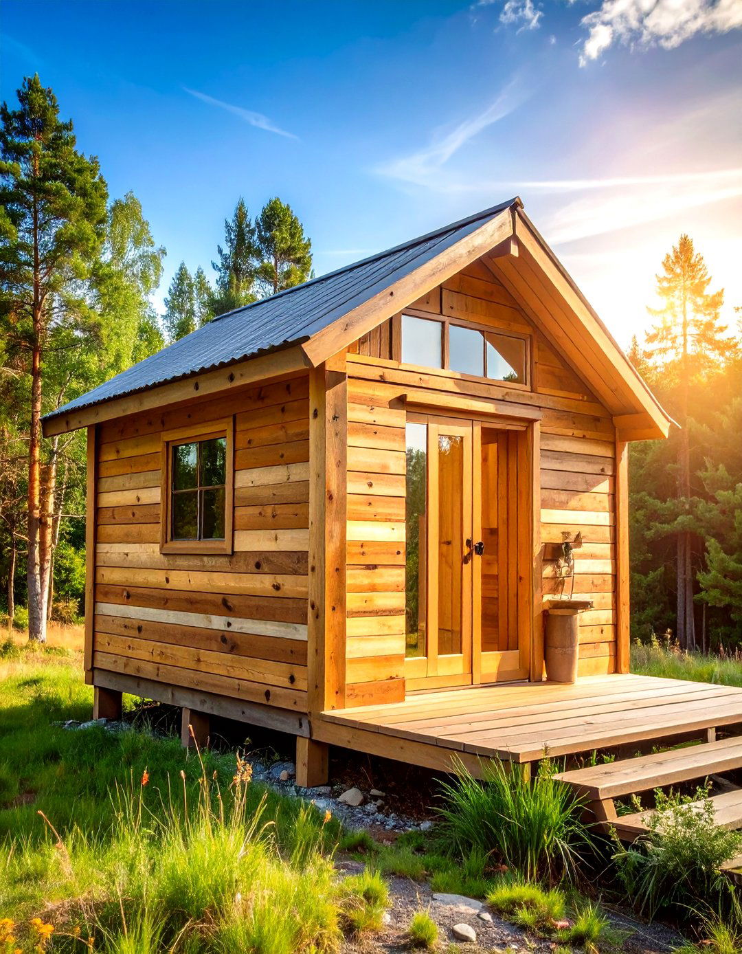 Reclaimed Timber Sauna for Sustainable Style - 25 outdoor sauna ideas
