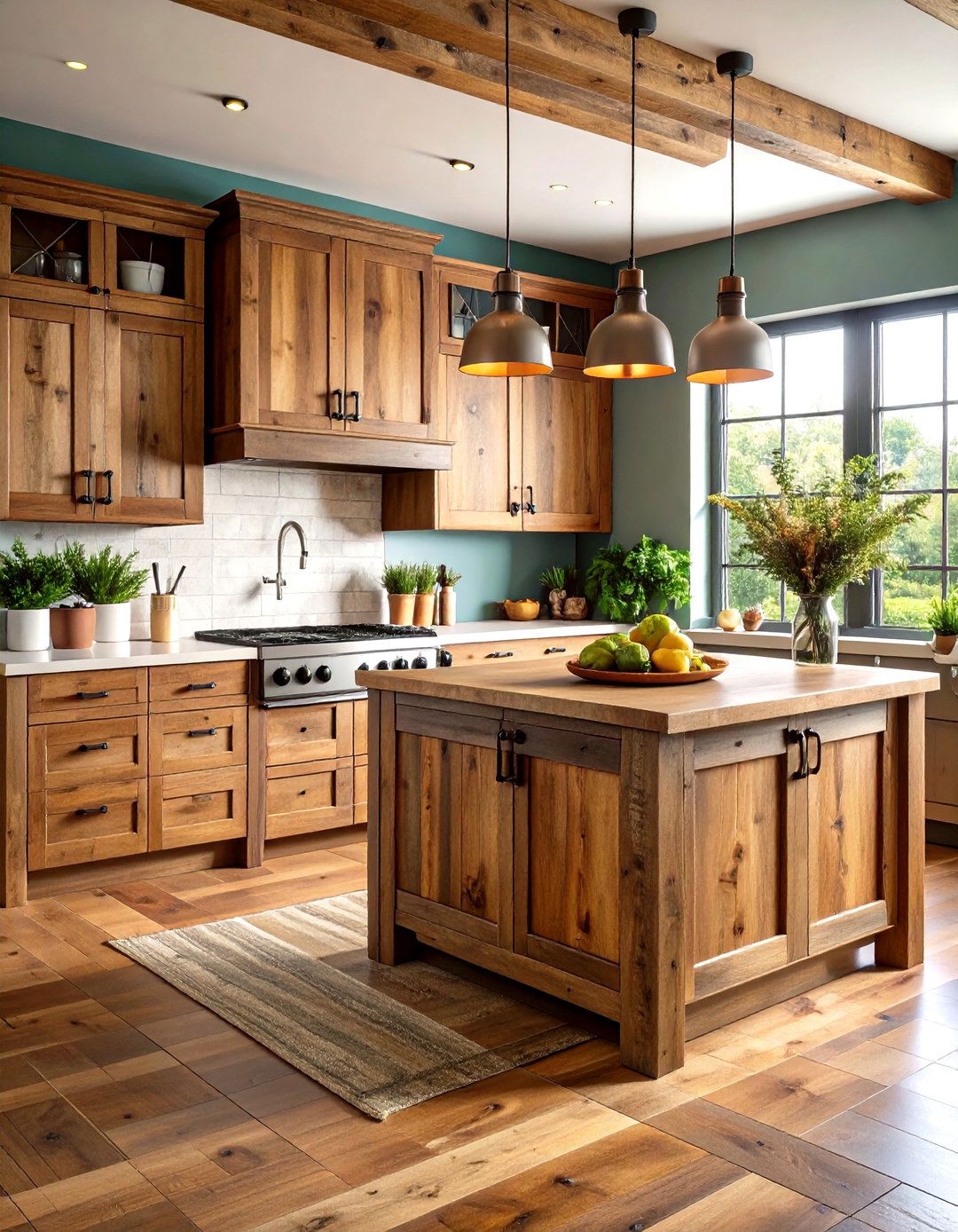 Reclaimed Wood Cabinets Ground Your Organic Kitchen - 25 organic kitchen design ideas