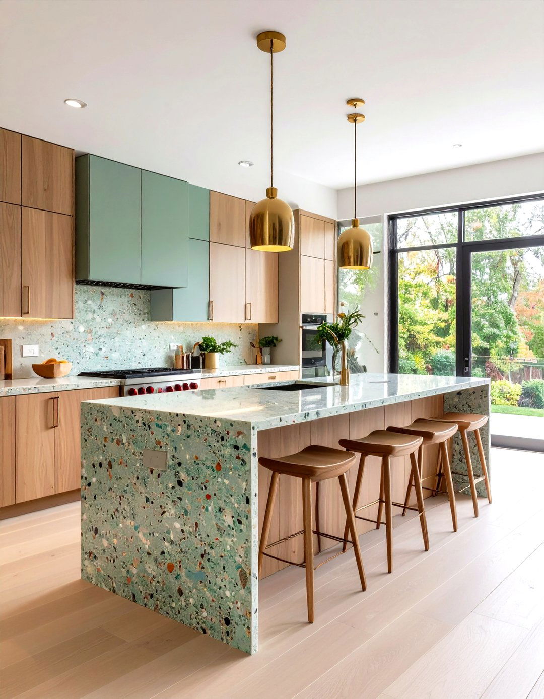 Recycled Glass Counters Sparkle Responsibly - 25 organic kitchen design ideas