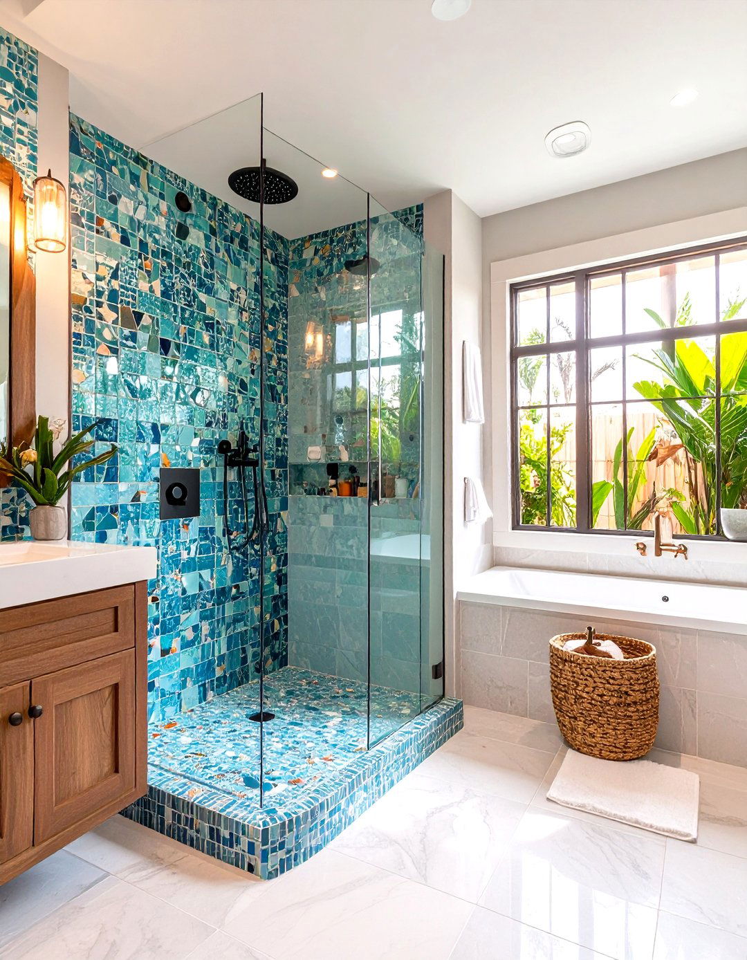Recycled Glass Tiles Champion Eco Friendly Style - 25 bathroom tile ideas