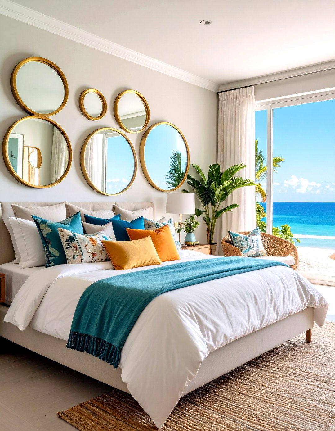 Reflect With Porthole Mirrors - 25 ocean-themed bedroom ideas