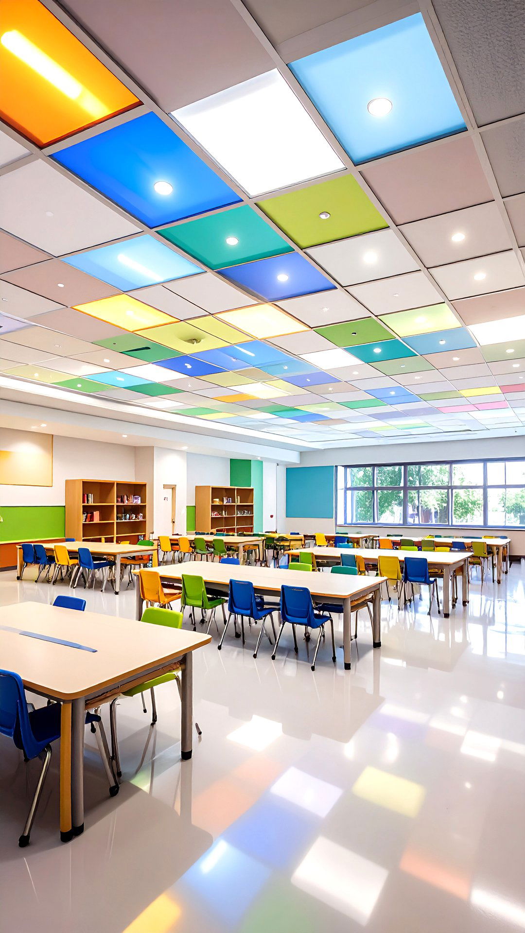 Reflective Ceiling Panel Classroom Lighting Distribution - 25 classroom lighting ideas