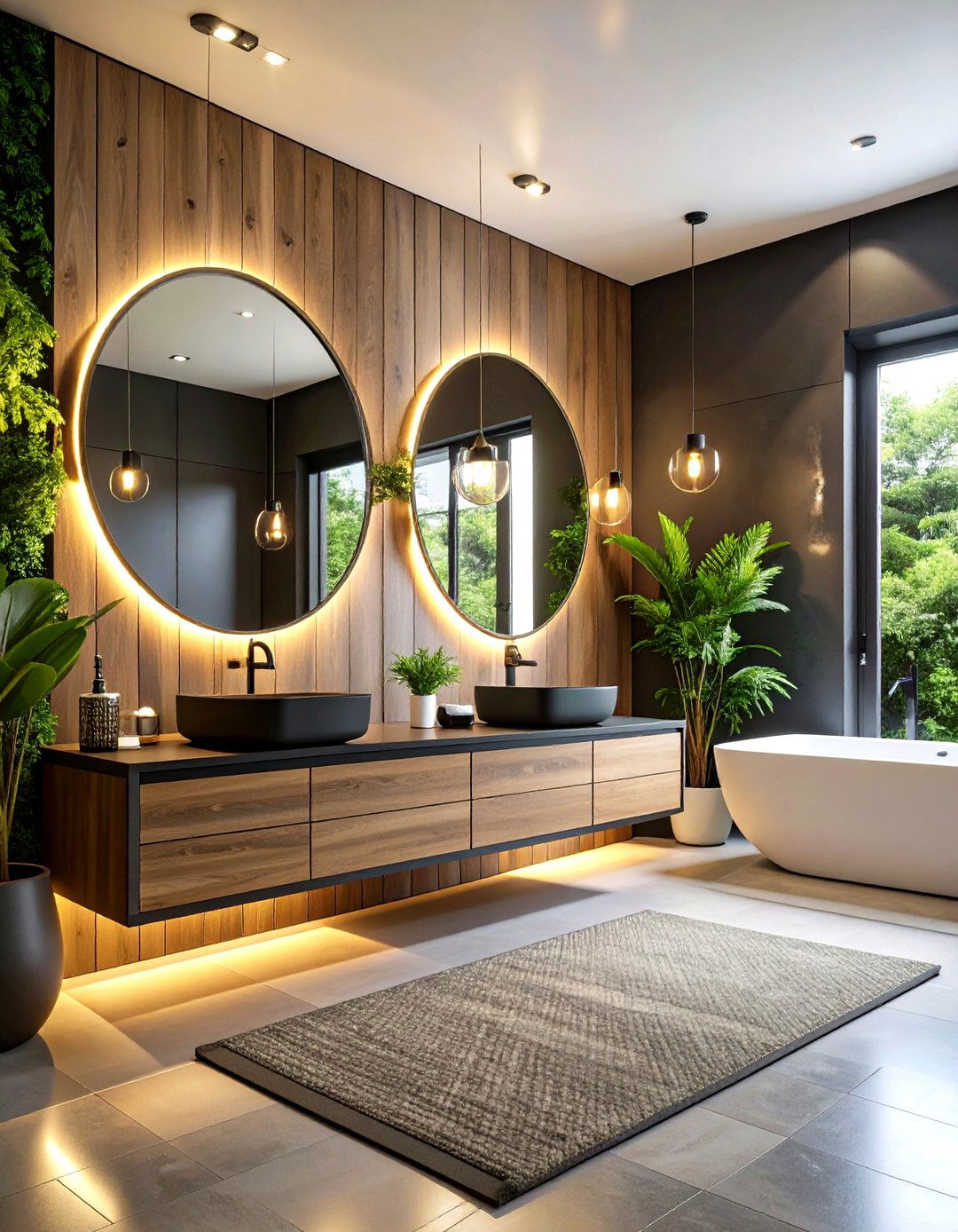 25 Black and Wood Bathroom Ideas: Warm, Modern, and Earthy Designs