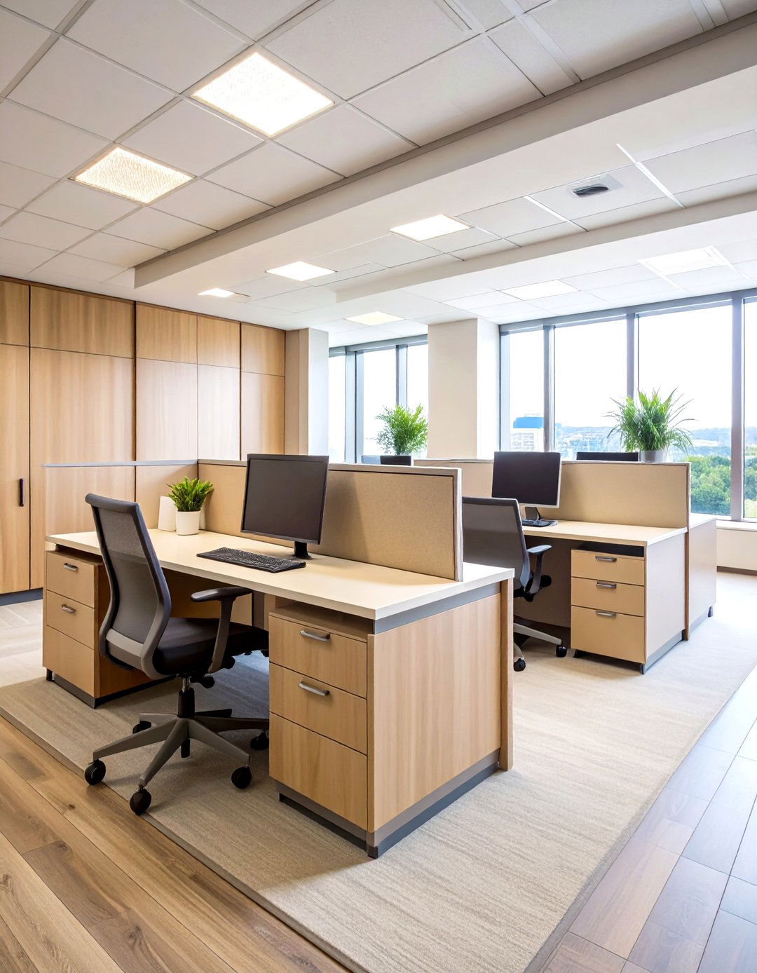 Refresh Cubicle Walls with Peel and Stick Wallpaper - 25 cubicle decor ideas