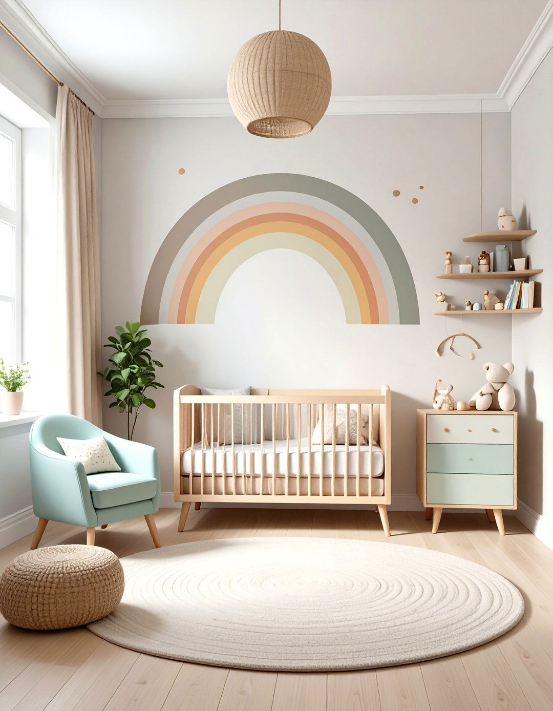 Removable Neutral Wall Decals - 25 neutral nursery ideas