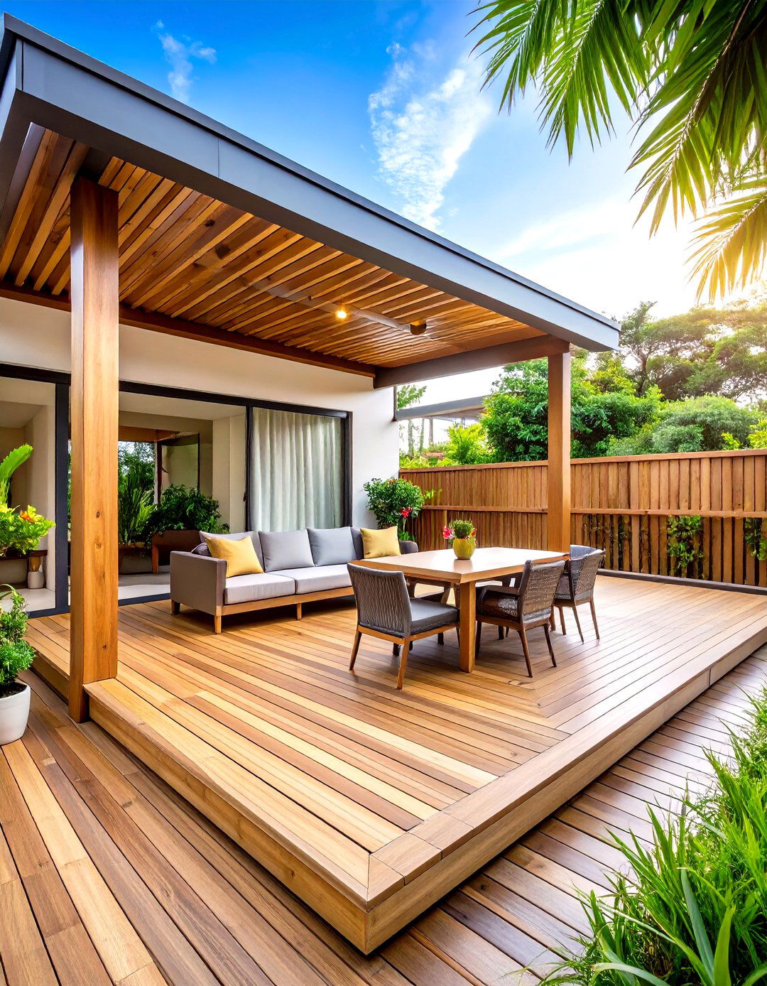 Renewable Bamboo Deck Planks - 25 deck flooring ideas