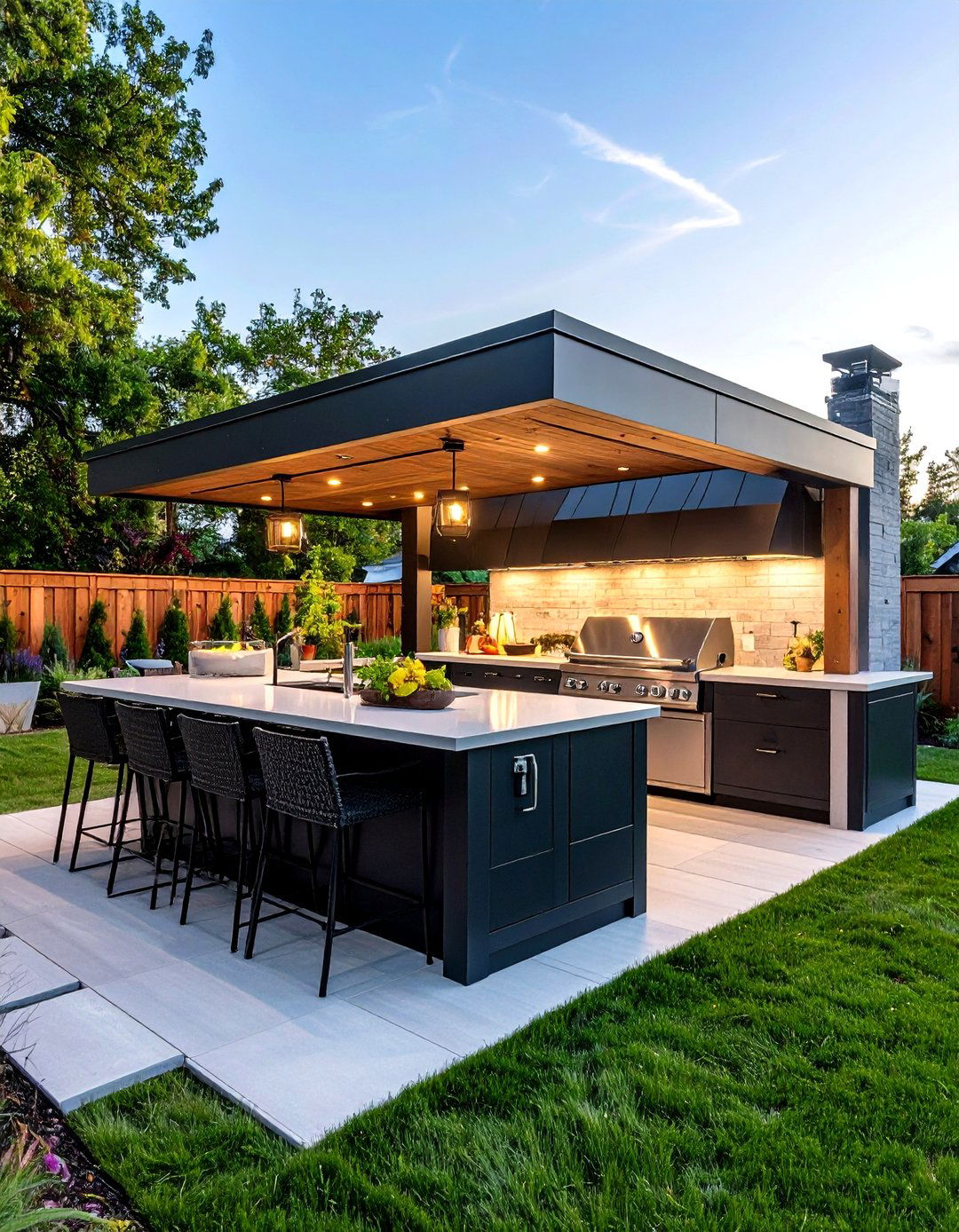 Retractable Awning Outdoor Kitchen Island - 25 outdoor kitchen island ideas