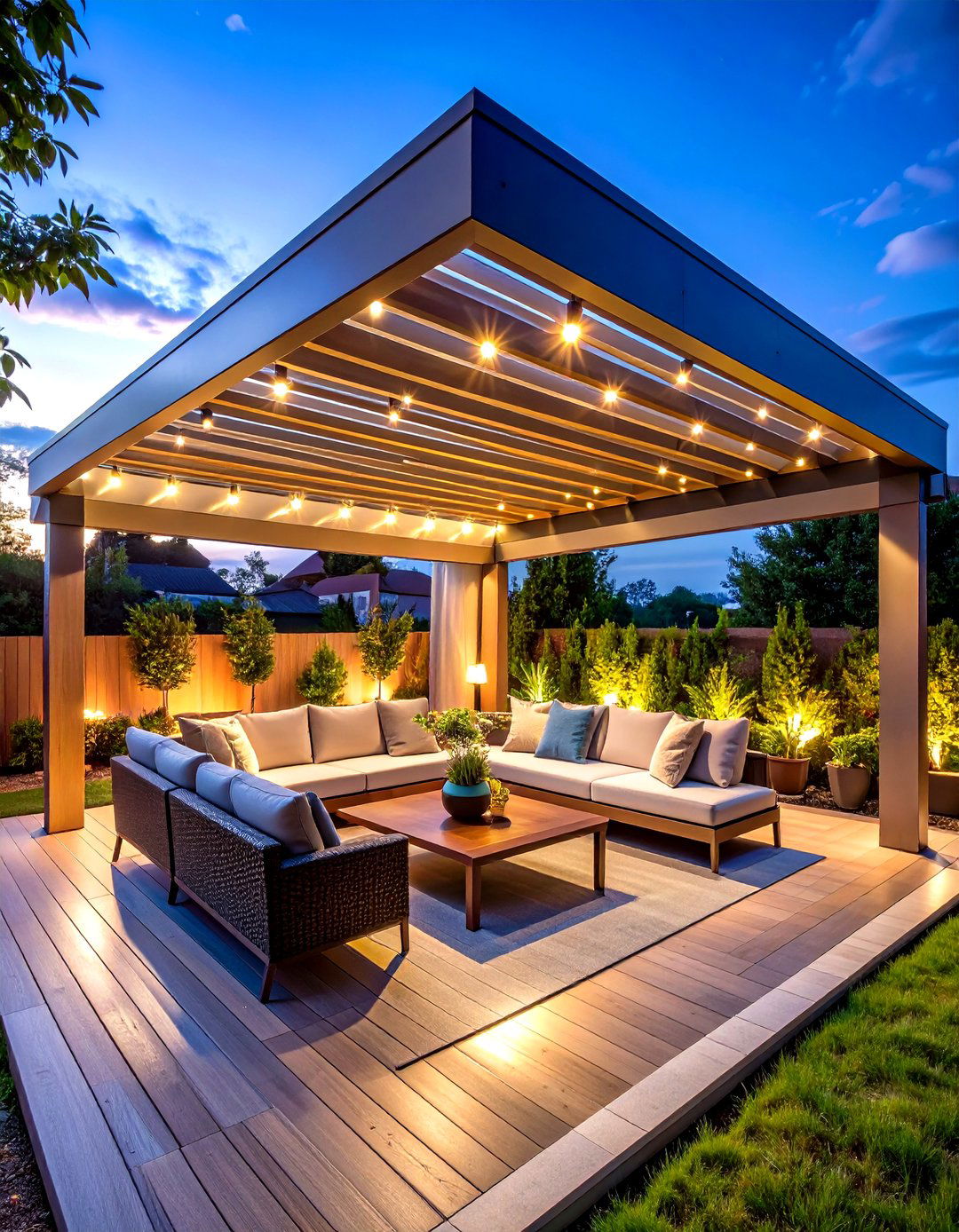 Retractable Roof Turns the Outdoor Living Room All Season - 25 outdoor living room ideas