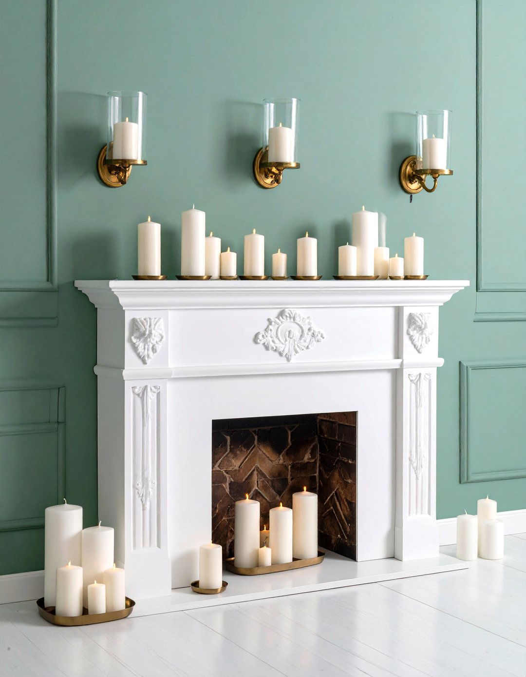 Romantic Candle Wall Fireplace Sconces for Power Outages - 25 fireplace sconces ideas