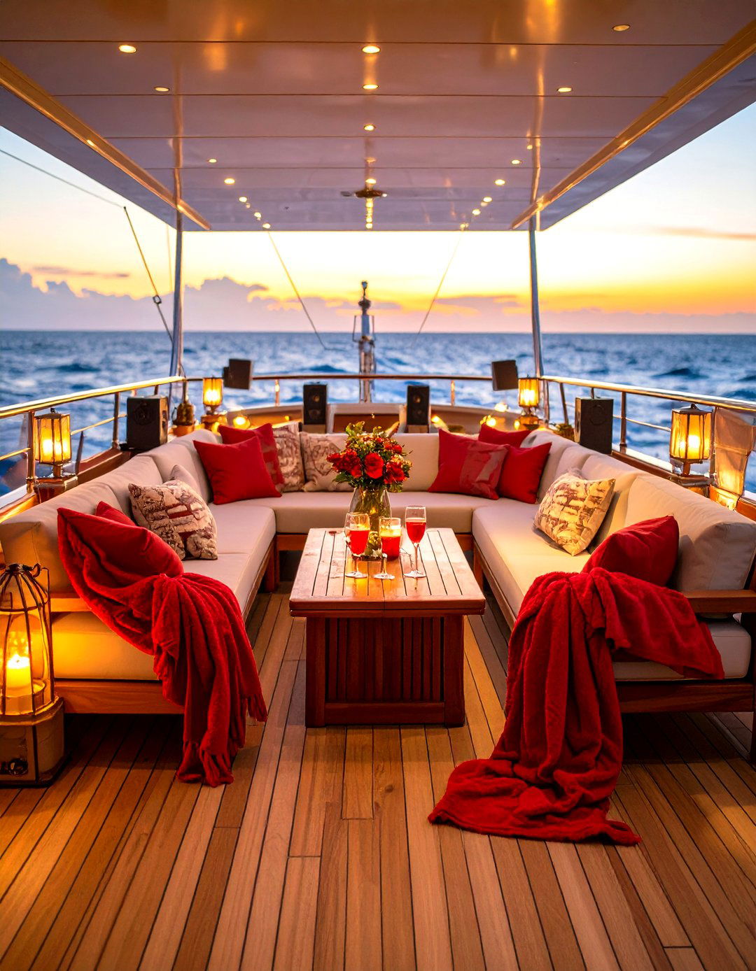 Romantic Ruby Sunset Cruise for Two - 25 40th wedding anniversary gift ideas