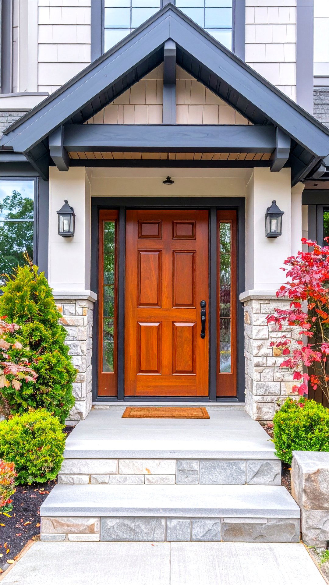 Rookwood Amber Cedar Front Door - 25 cedar front door colors ideas