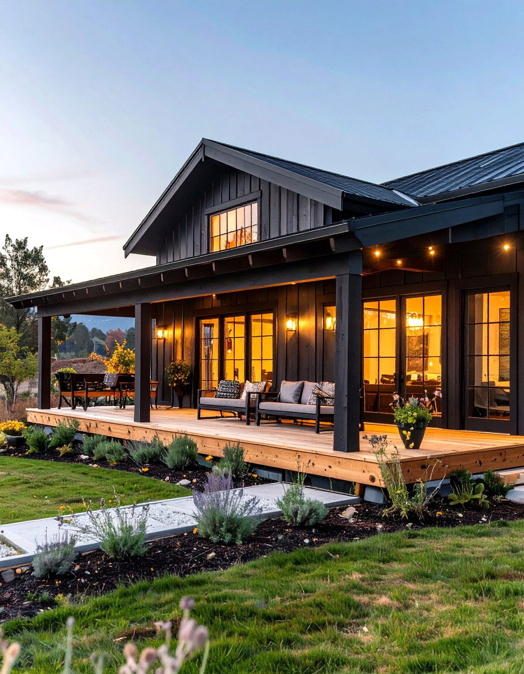 Rosemary SW Forest Green Paint Color that Loves Cedar - 25 paint colors for a modern black house with cedar accents