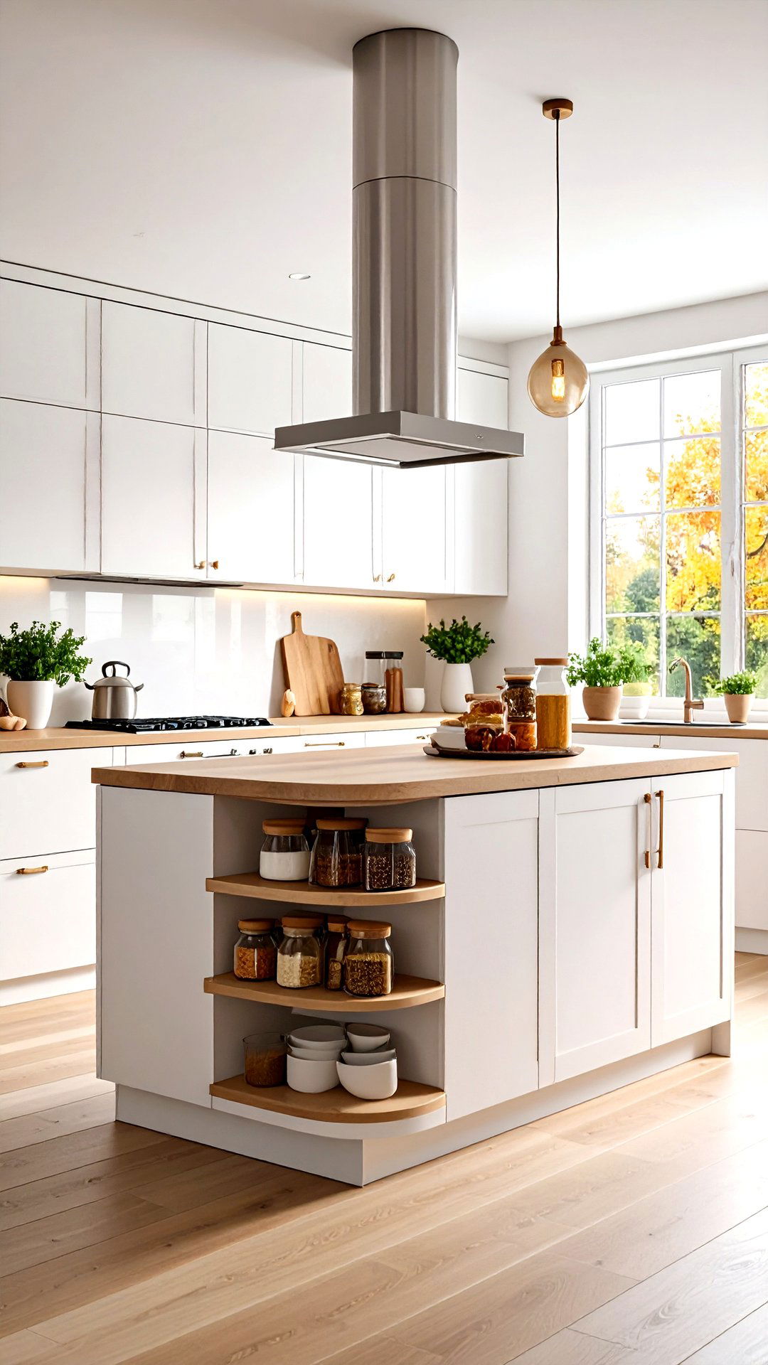 Rotating Corner Lazy Susan for Spice Mastery - 25 corner shelf ideas