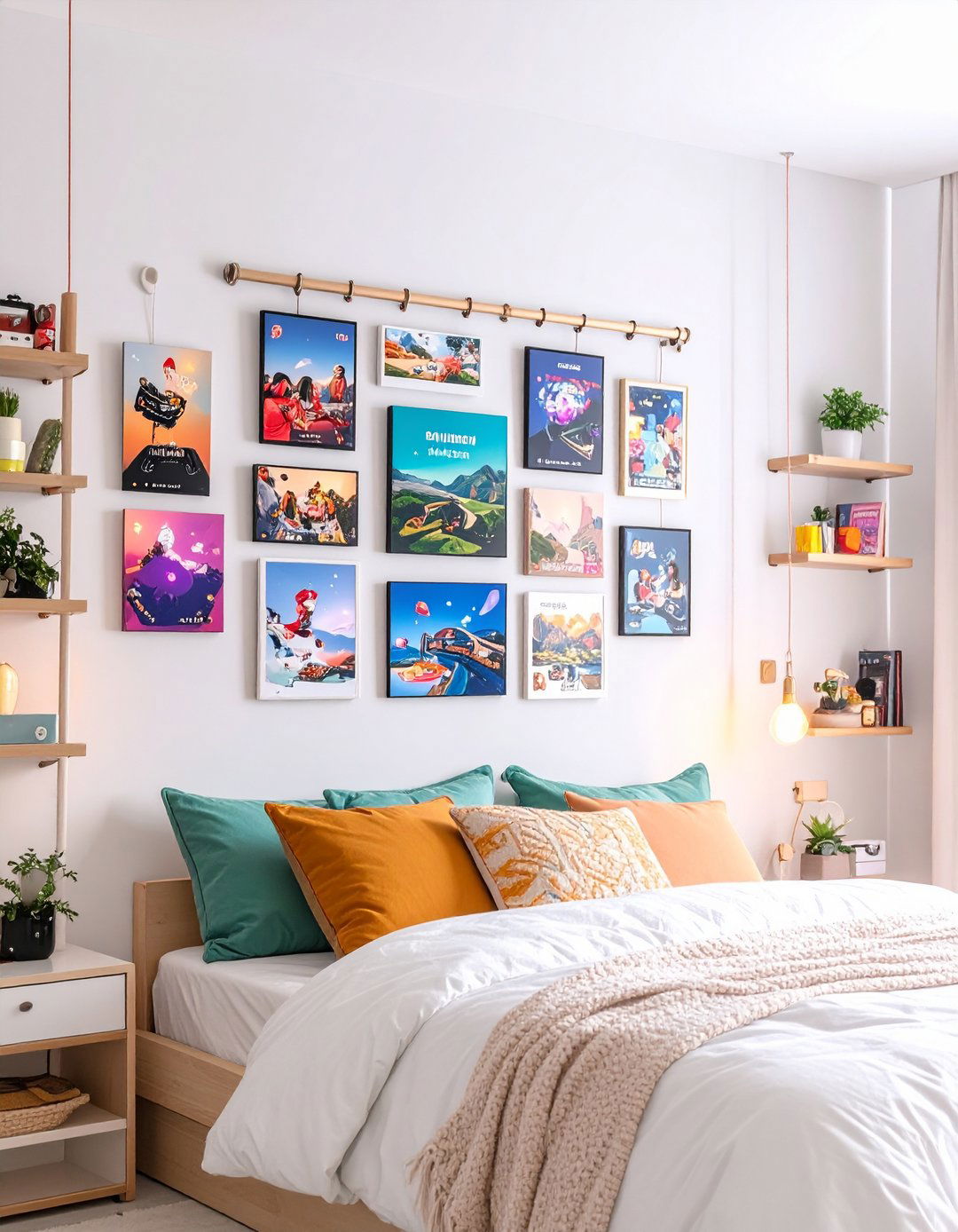 Rotating Wall Art Gallery Keeps Gamer Girl Room Inspiring - 25 gamer girl room ideas