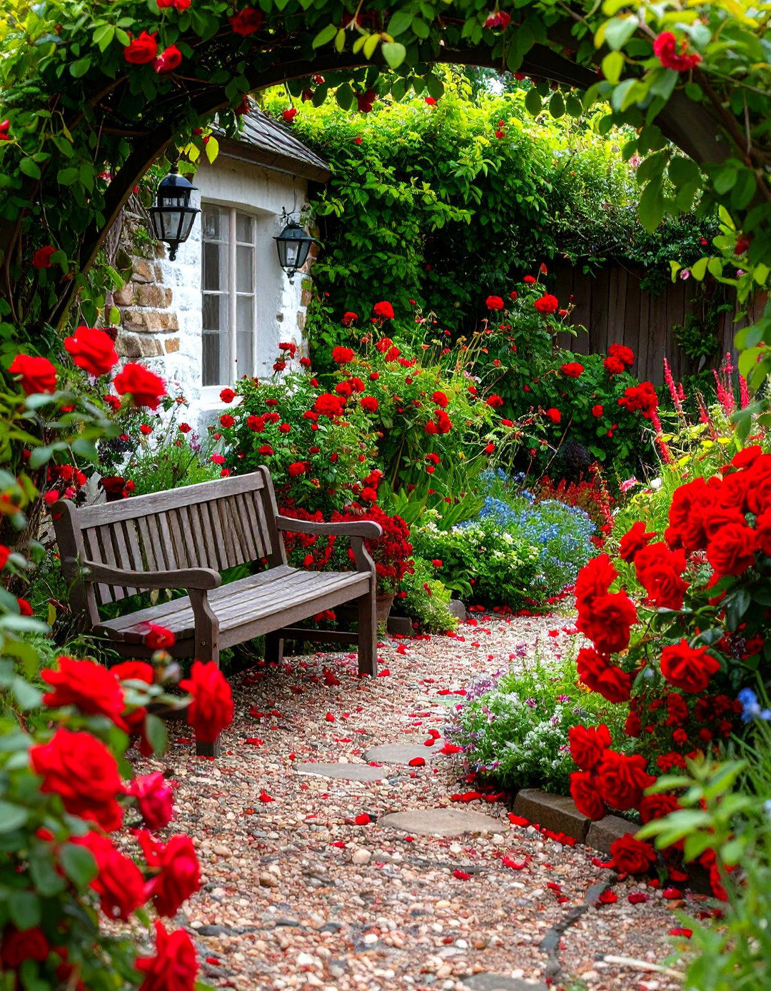 Ruby Themed Garden Overhaul Bursting with Scarlet Blooms - 25 40th wedding anniversary gift ideas