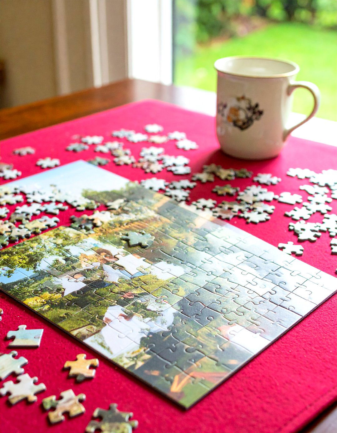 Ruby Themed Puzzle of Lifes Milestones - 25 40th wedding anniversary gift ideas