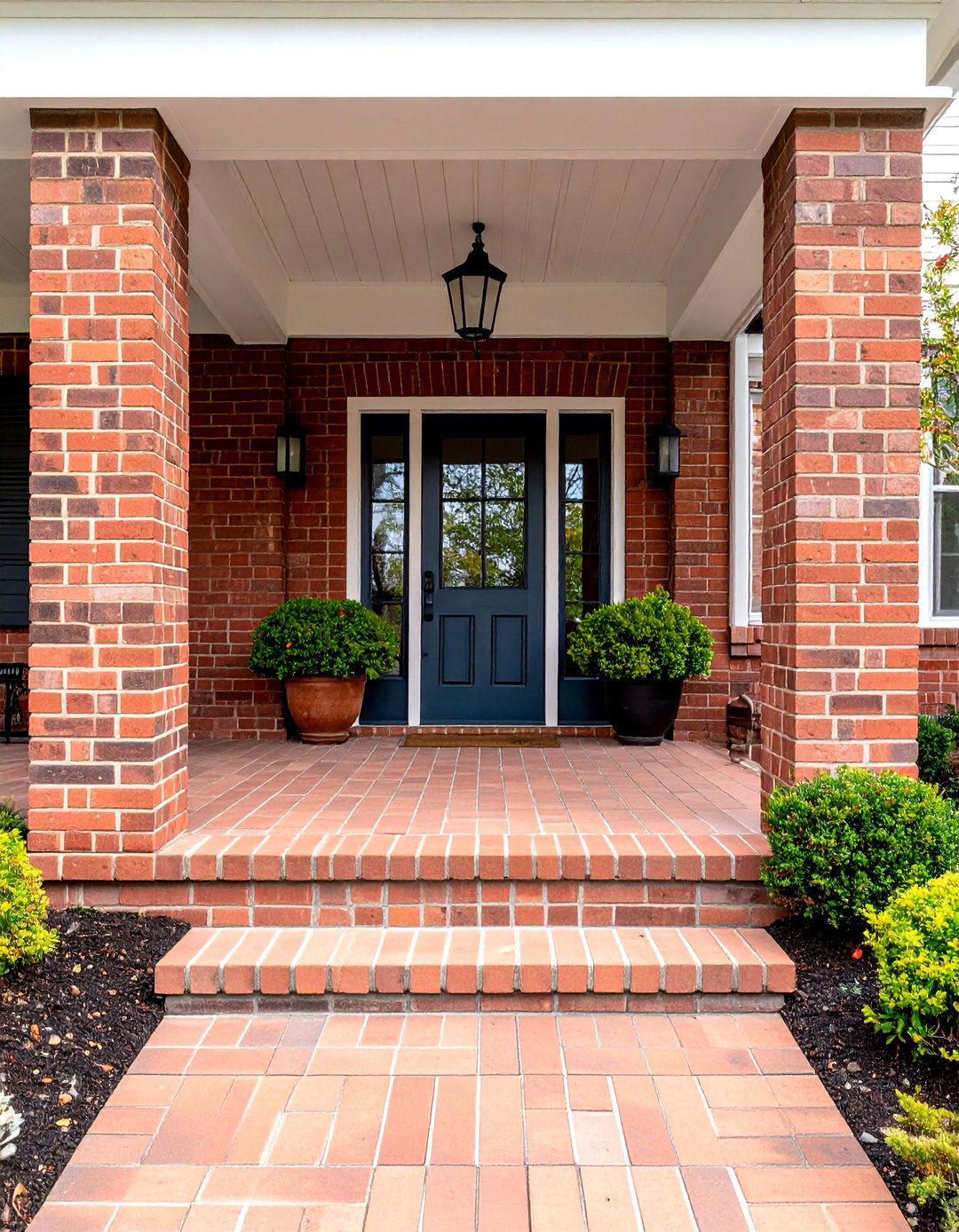 Running Bond Brick Porch for Modern Simplicity - 25 brick porch ideas