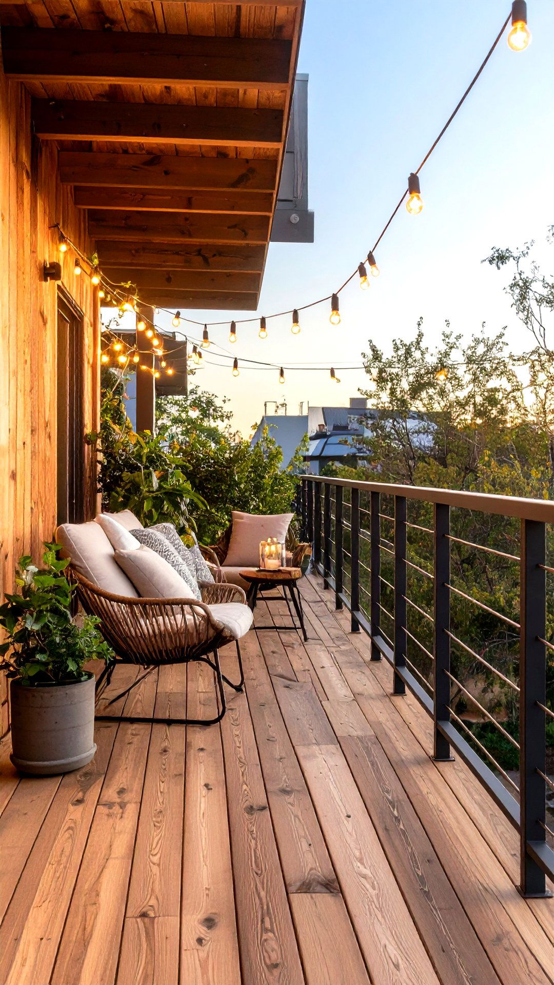 Rustic Timber Clad Cantilever Balcony Retreat - 25 cantilever balcony ideas