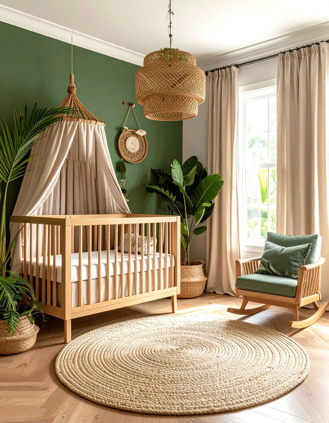 Safari Adventure in Deep Forest Tones - 25 dark green nursery ideas
