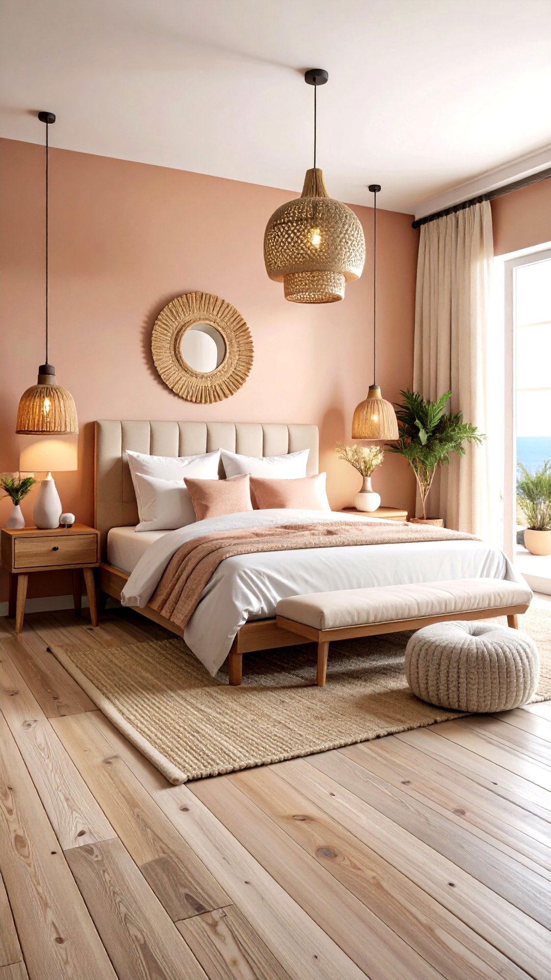 Santorini Sunset Ombre Greek Bedroom - 25 greek bedroom design ideas