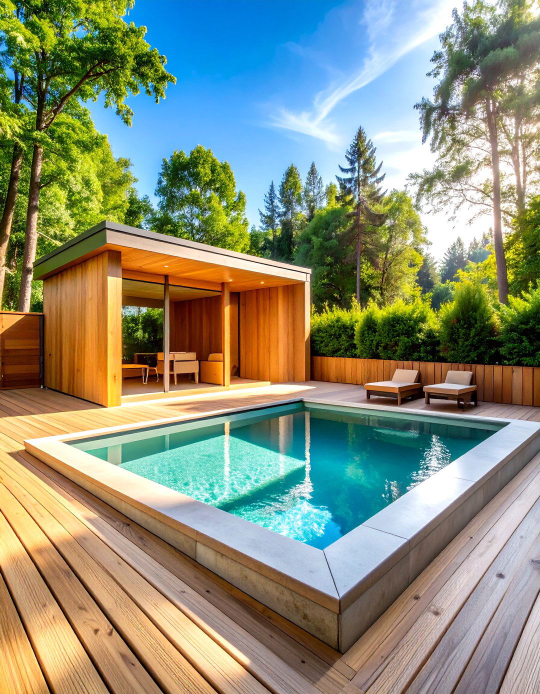 Sauna With Integrated Cold Plunge Pool - 25 outdoor sauna ideas