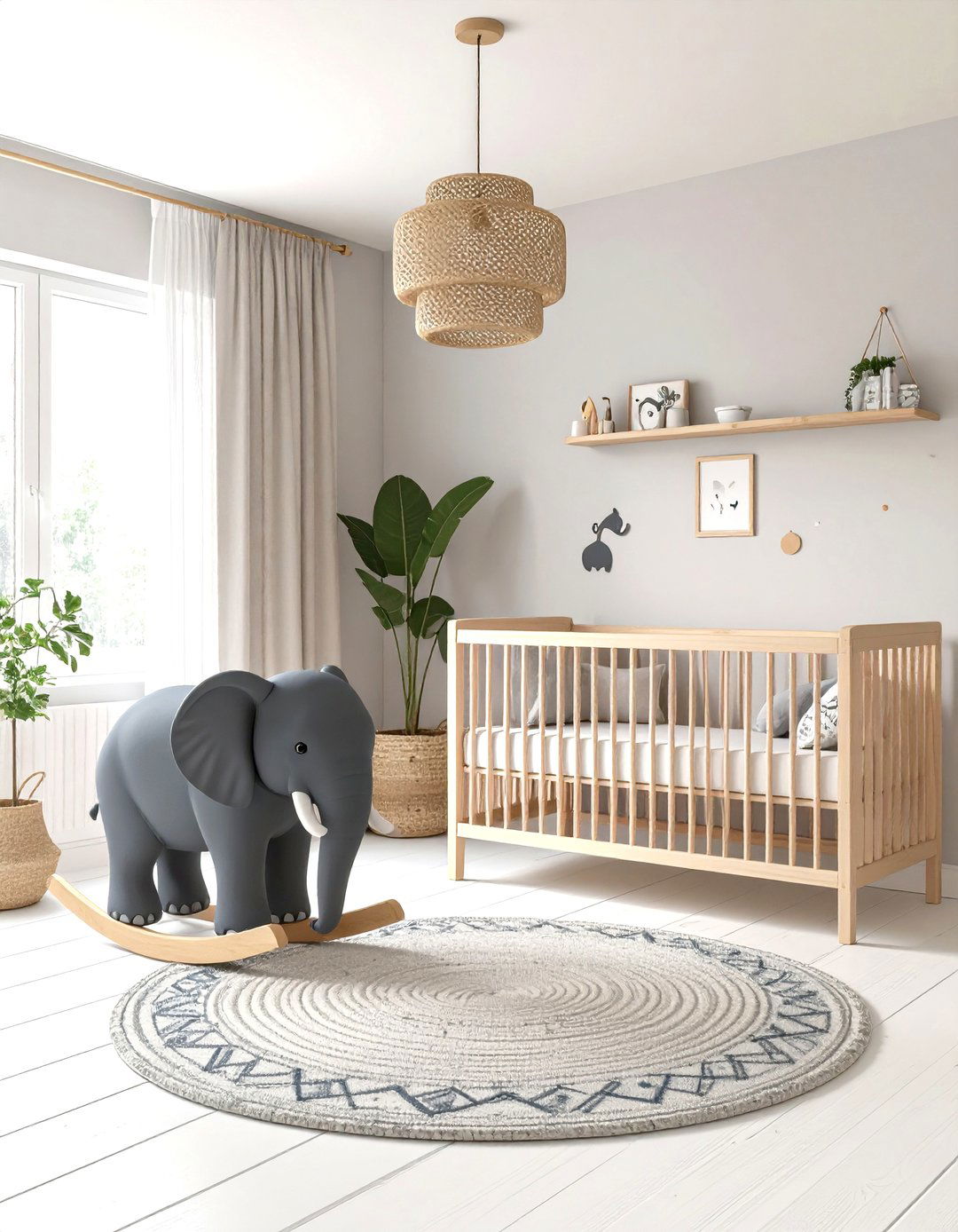 Scandinavian Elephant Nursery Simplicity - 25 elephant nursery ideas
