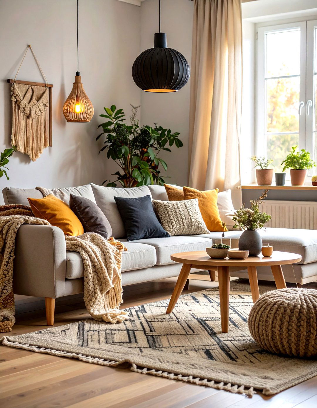 Scandinavian Inspired Neutral Living Room Embraces Light and Craft - 25 neutral living room ideas
