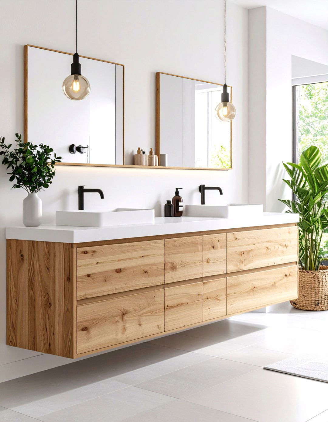 Scandinavian Light Ash Wood Bathroom Vanity Channels Calm - 25 Wood Bathroom Vanity Ideas