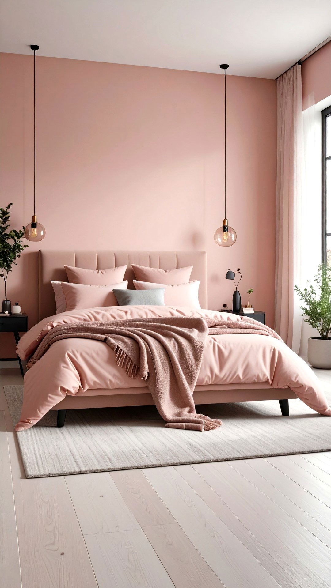 Scandinavian Minimal Blush Scheme - 25 blush pink bedroom ideas