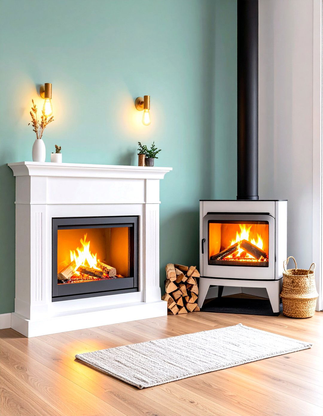 Scandinavian Minimal Fireplace Sconces - 25 fireplace sconces ideas