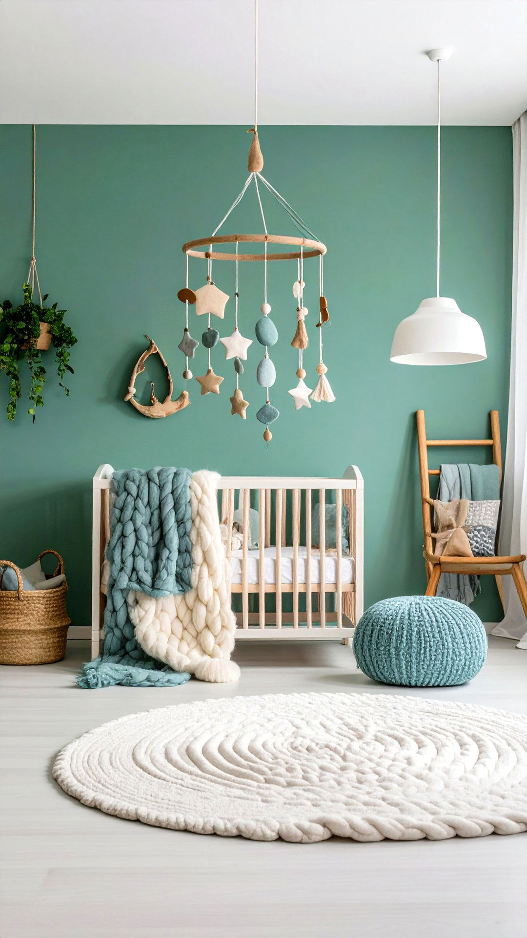 Seafoam Coastal Green Nursery Breeze - 25 green nursery ideas