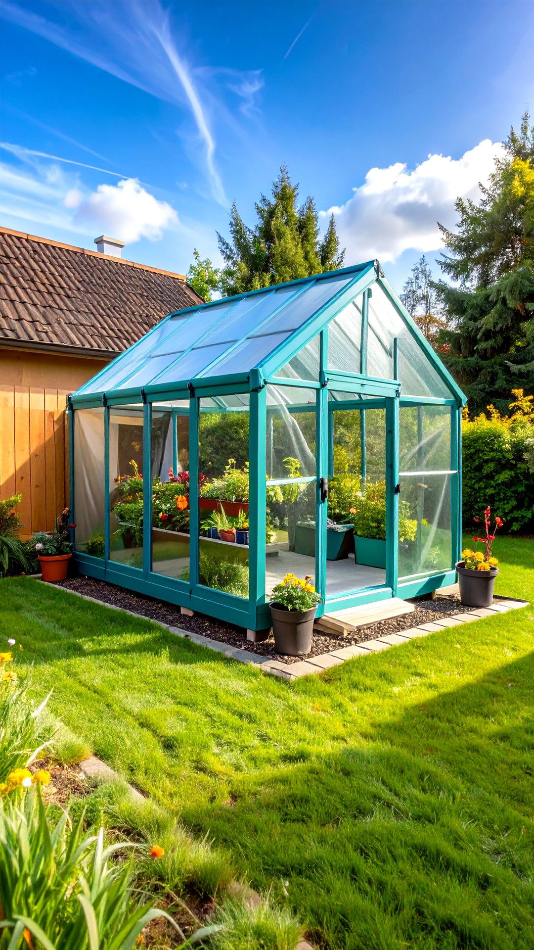 Seasonal Pop Up Plastic Corner Greenhouse - 25 corner greenhouse ideas