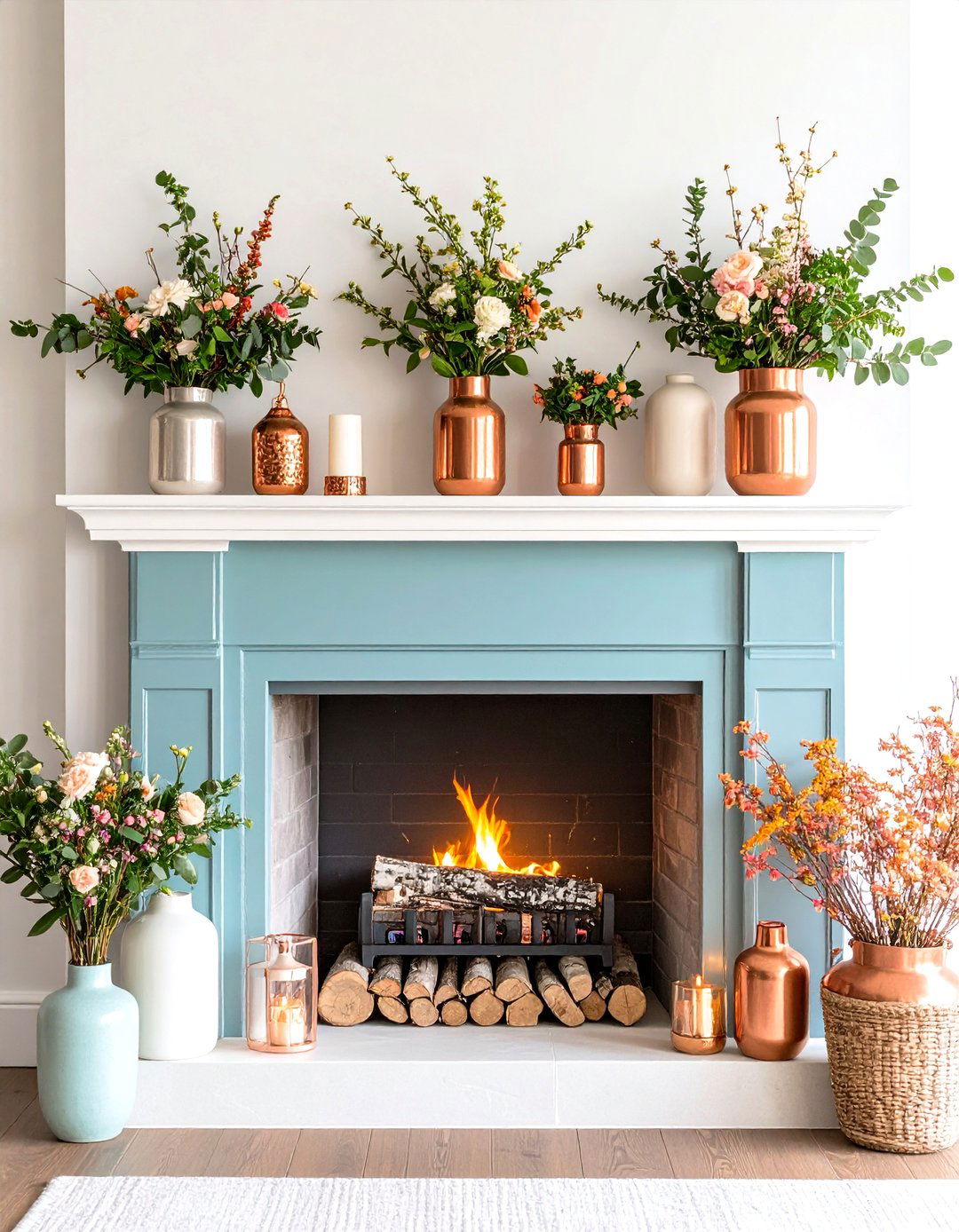 Seasonal Styling for Ever Changing Fireplaces - 25 fireplace ideas