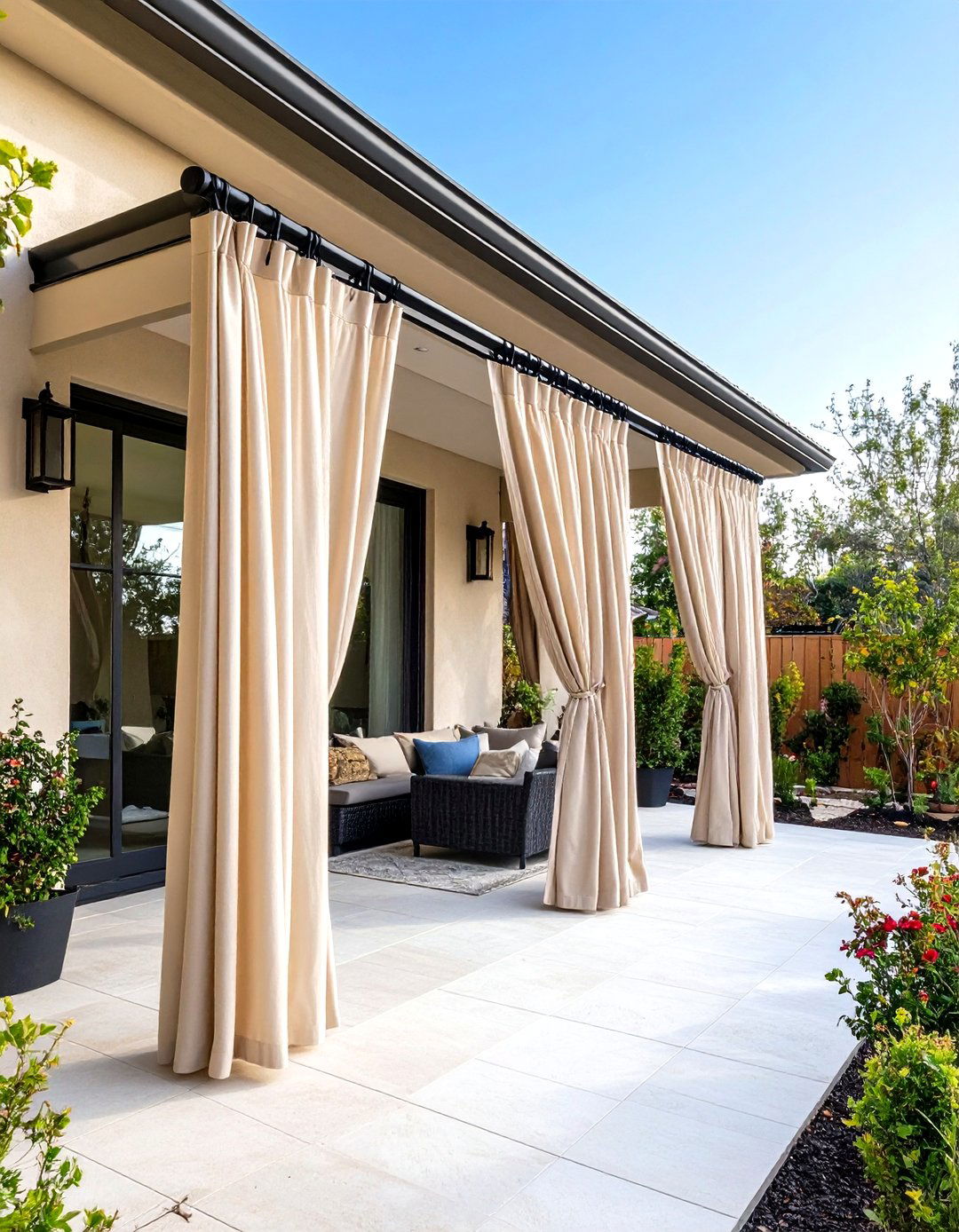 Seasonal Swap Patio Curtain Kits - 25 patio curtain ideas