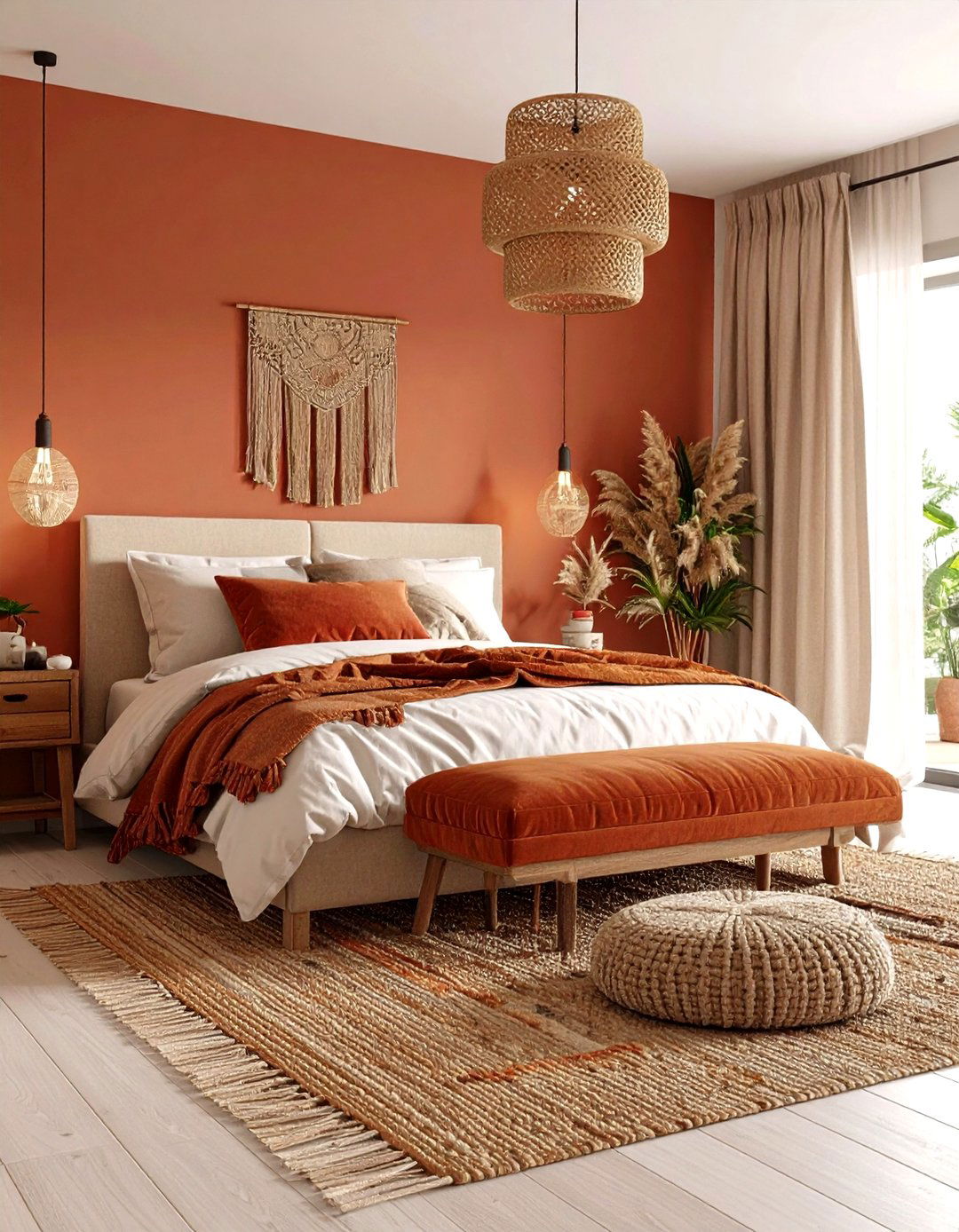 Seasonal Switch Ups in a Terracotta Bedroom - 25 Terracotta Bedroom Ideas