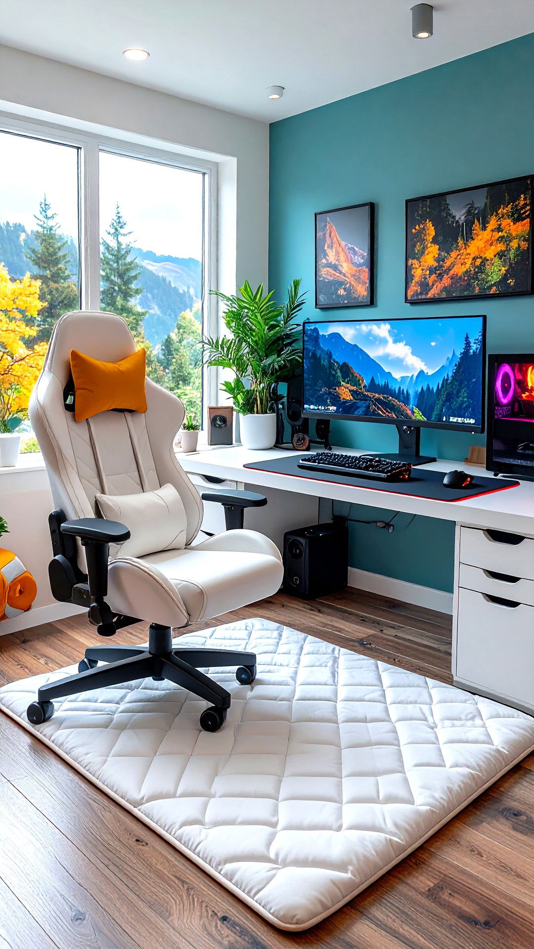 Seasonal Texture Swaps for a White Gaming Setup - 25 all white gaming setup ideas