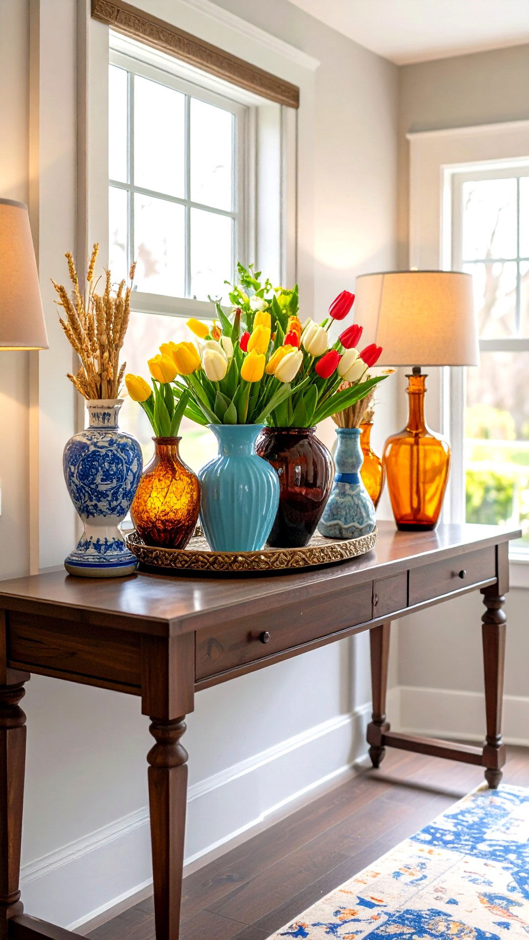 Seasonal Vignette Rotation on the Console Table - 25 console table decor ideas