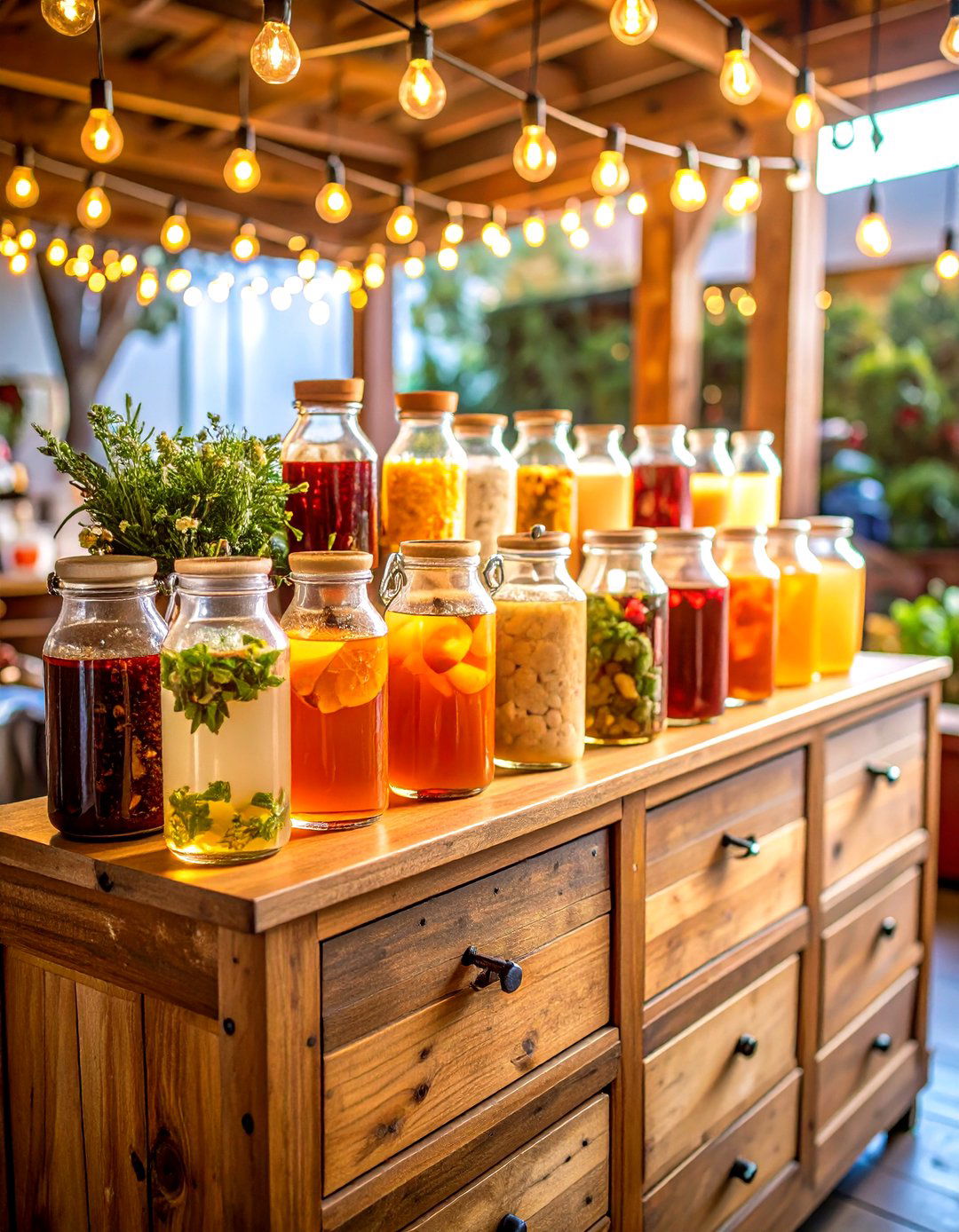 Self Serve Drink Station Styling - 25 party decoration ideas
