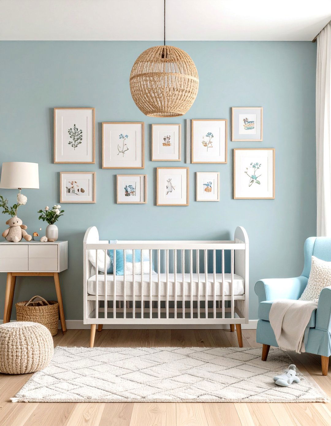 Sentimental Photo Gallery Accent Wall - 25 nursery accent wall ideas