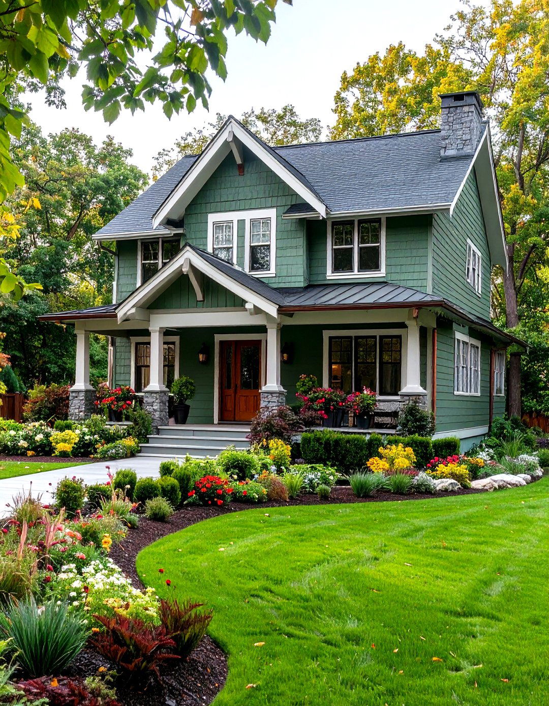 Serene Sage Greens Connect Home and Garden - 25 exterior house colors & inspiration