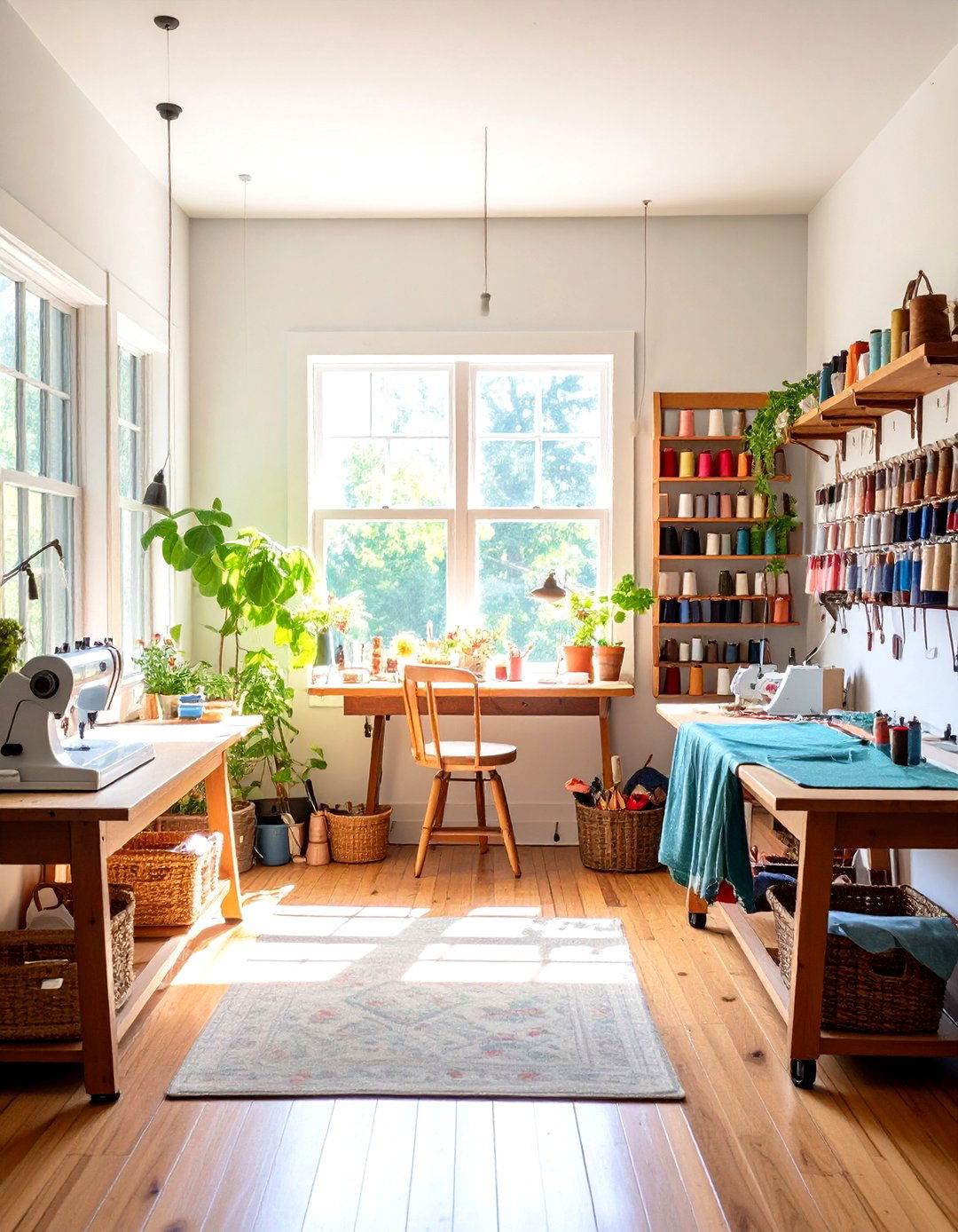 Sewing and Quilting Bonus Room for Fabric Lovers - 25 bonus room ideas