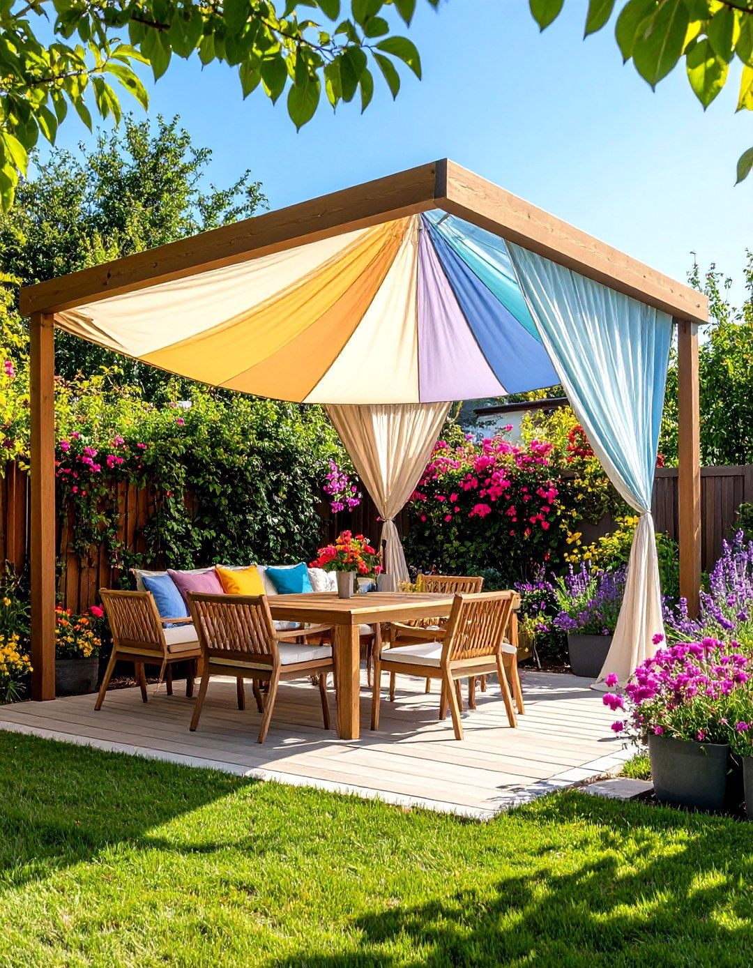 Shade Sail Wall Privacy Screen - 25 outdoor privacy screen ideas