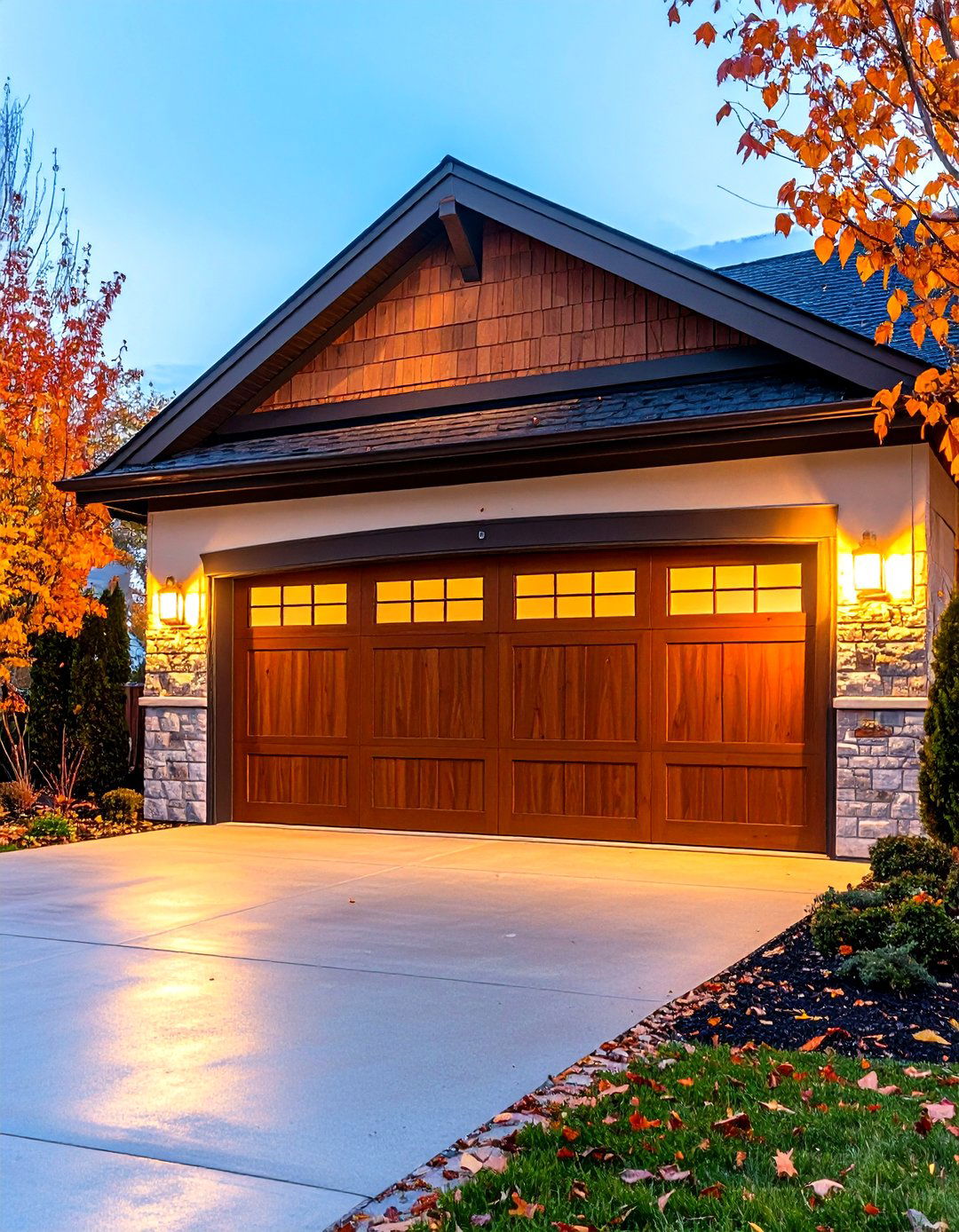 Shadow Box Deep Set Trim - 25 exterior garage door trim ideas