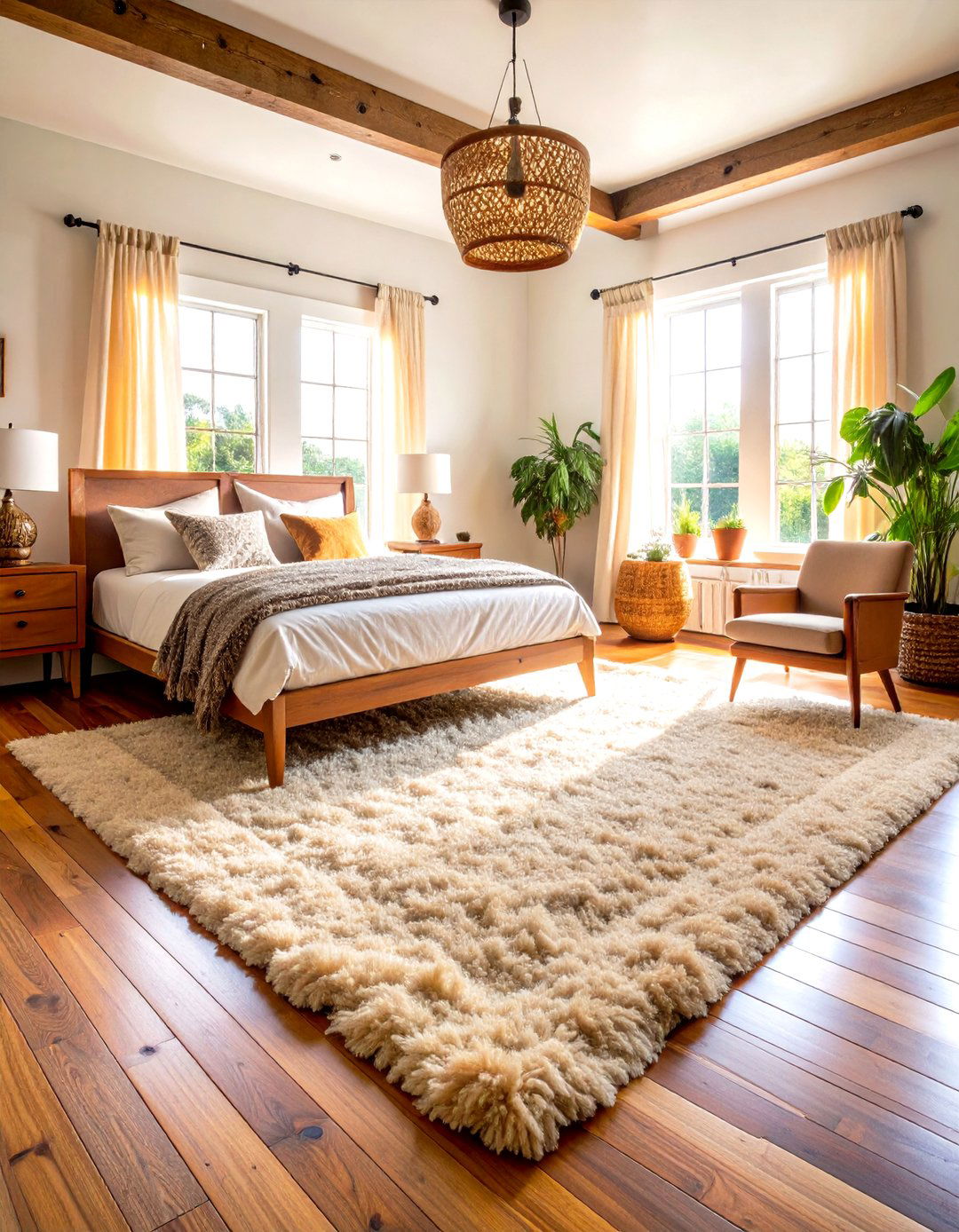 Shag Carpets Anchor the s Bedroom Floor - 25 70s bedroom decor ideas