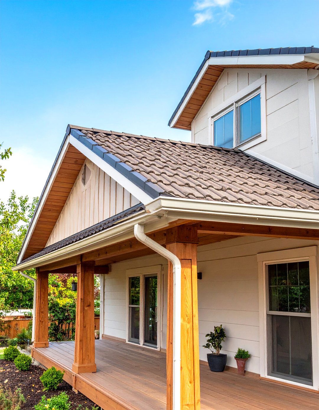 Shingle Matched Gable Roof for Seamless Home Integration - 25 gable patio roof design ideas