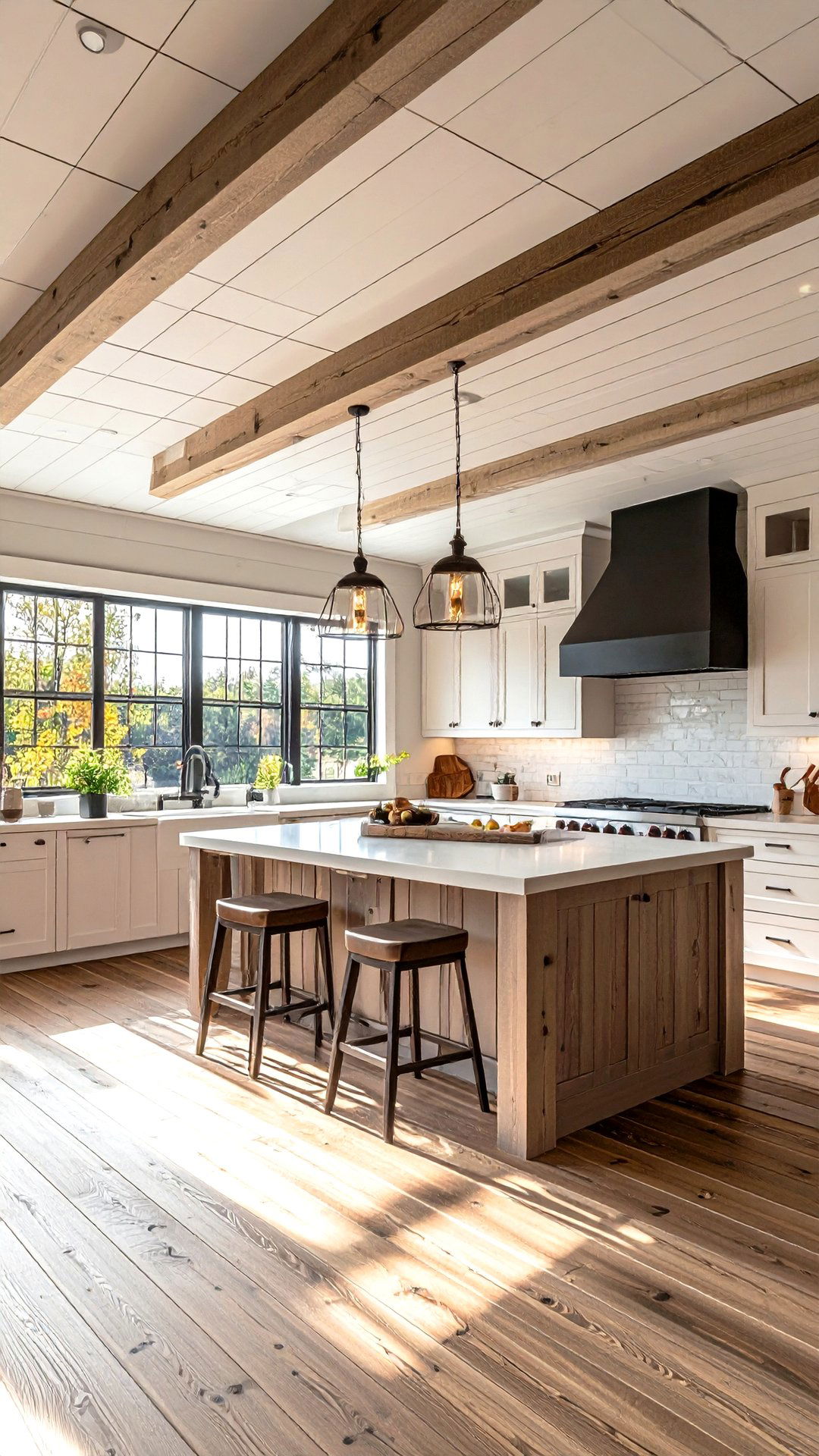 Shiplap Accent Ceiling for Farmhouse Texture - 25 accent ceiling ideas