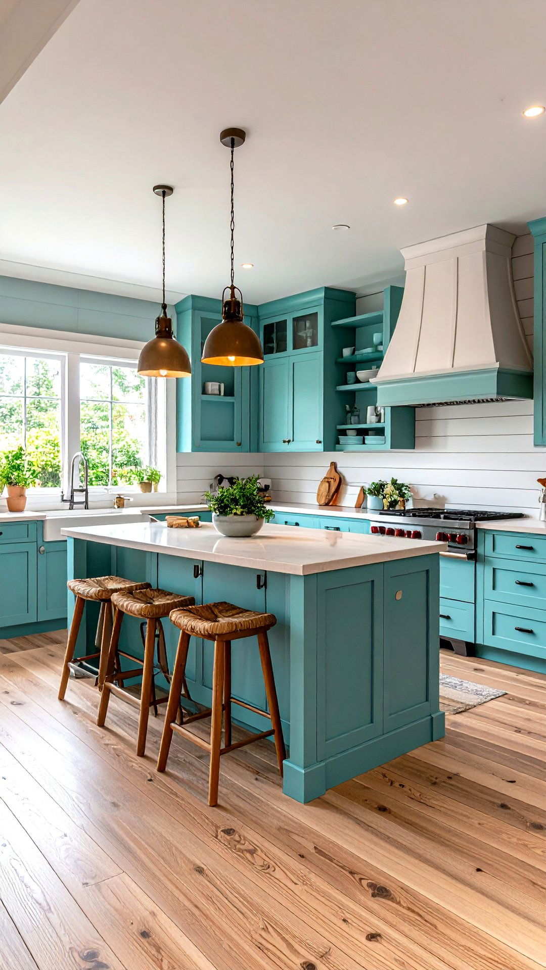 Shiplap Adds Beach Hut Texture - 25 coastal kitchen ideas