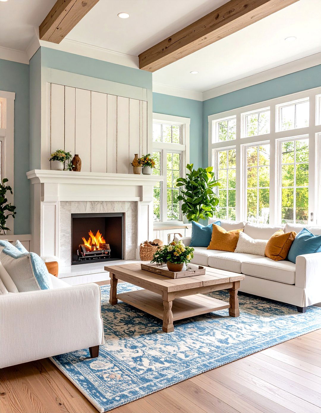 Shiplap Style Ceramic Plank Fireplace Backsplash Softens Modern Farmhouse - 25 fireplace backsplash ideas