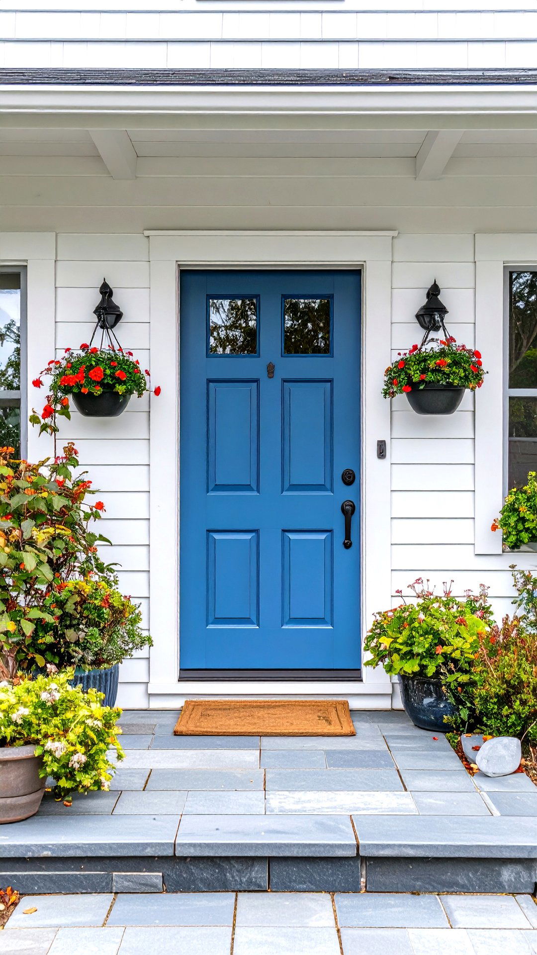 Shipyard Nautical Blue Cedar Front Door - 25 cedar front door colors ideas