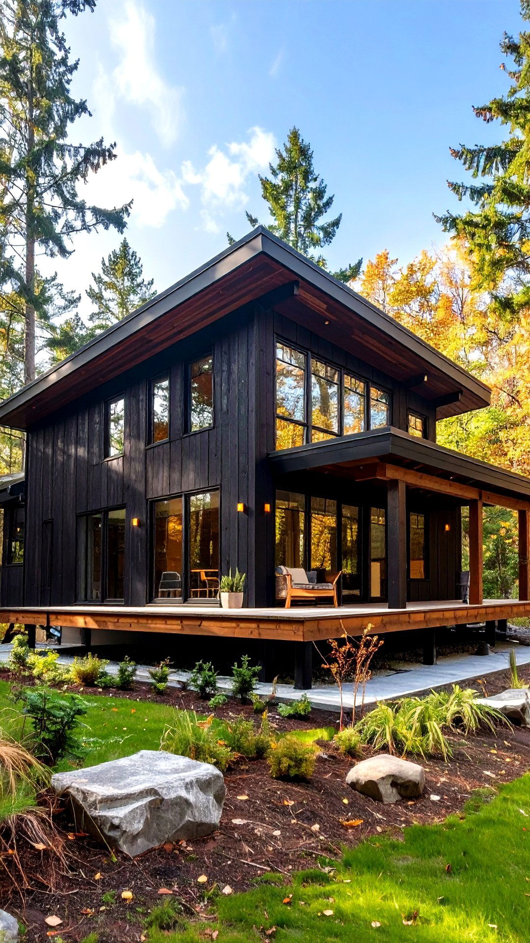 Shou Sugi Ban Timber Cabin - 25 black house exteriors & paint colors